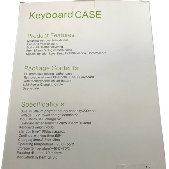 iPad Pro 12.9" Case w/ Magnetic Keyboard. Red. PU Leather (Polyurethane) NEW - Picture 14 of 14